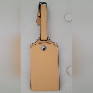 (NWOT) Coach leather luggage tag